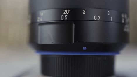 close-up of a camera lens