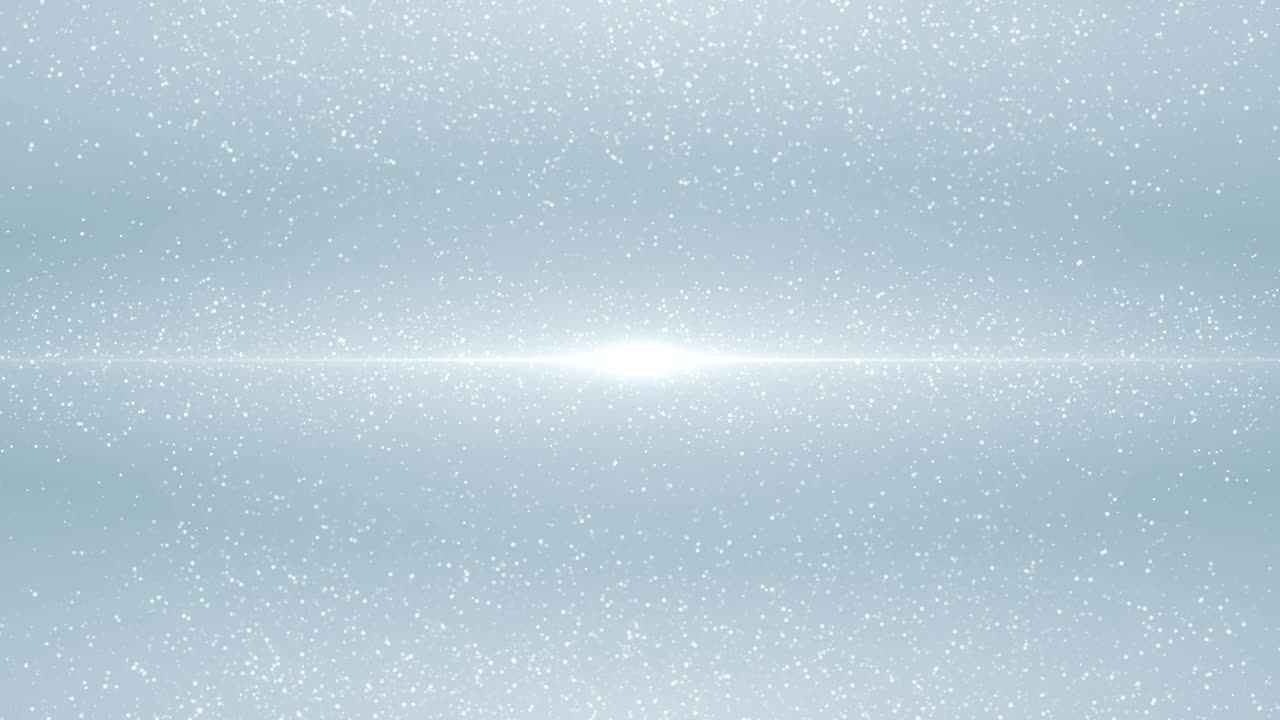 Sfondo astratto in loop con particelle bianche luminose, glitter, bokeh e polvere, per contesti aziendali