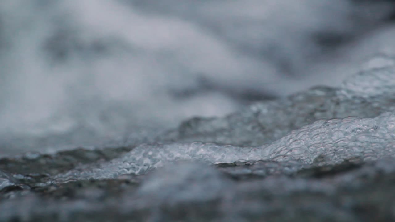 Detail of energetic clear water flow