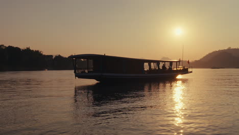 sunset cruise on the mekong river
