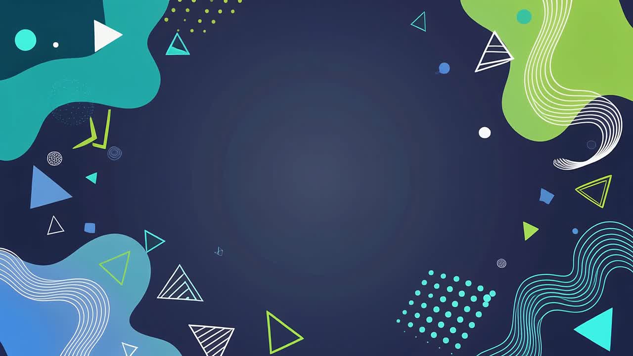 Dynamic Abstract Background with Moving Geometric Shapes