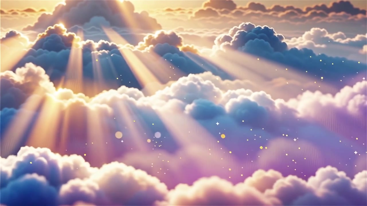 Christian Heavenly Light Worship Background