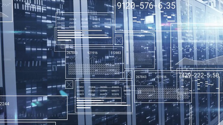 Animation of data processing over computer servers