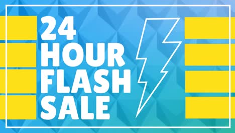 digitally generated video of flash sale 4k