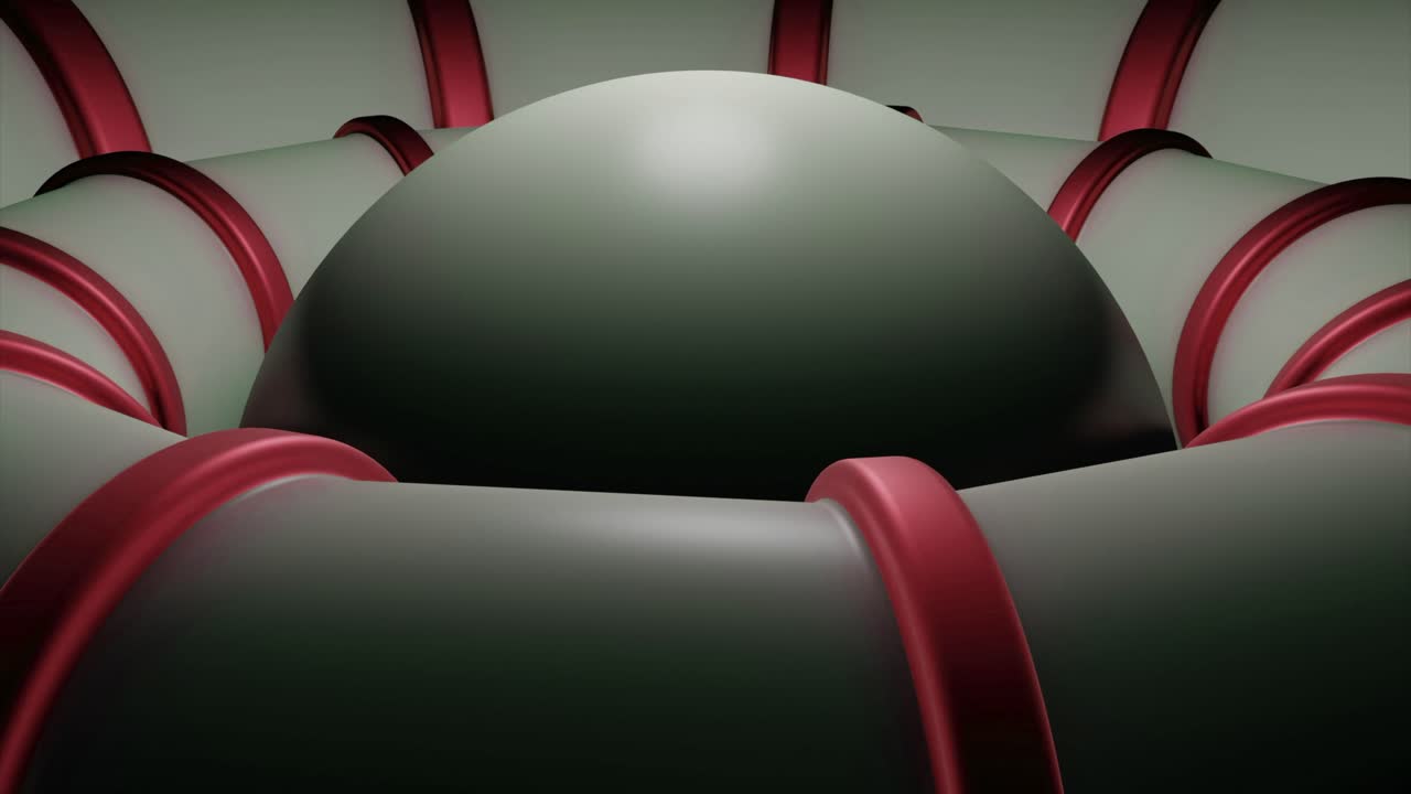 representación 3d abstracta con formas geométricas