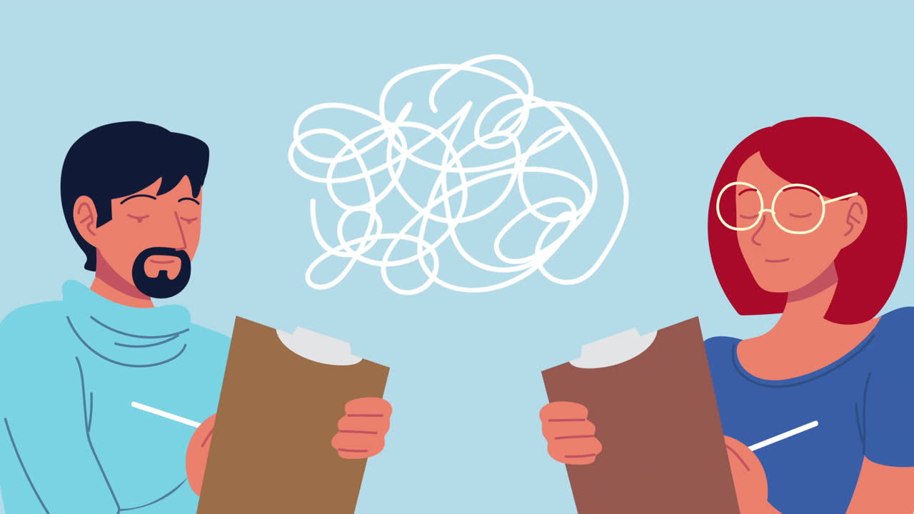 약속 캐릭터에 대한 심리학자 부부