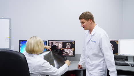 medical consultation in radiology department