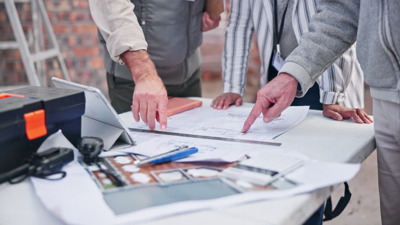 Construction Team Planning with Blueprints