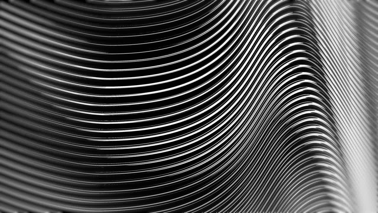 Animation of grey wave pattern on seamless loop