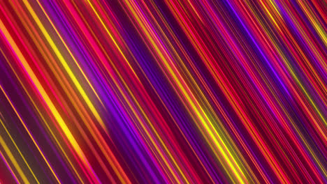 animation of multi coloured neon light trails moving in hypnotic motion on seamless loop