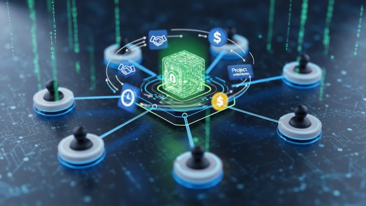 The Evolution of Blockchain Technology: A Visualization of Decentralized Networks, Smart Contracts, and Financial Transactions in a Digital World