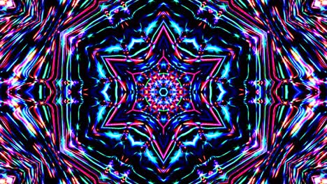 beautiful abstract kaleidoscope that shines, a radiant light that regulates the subtle movements