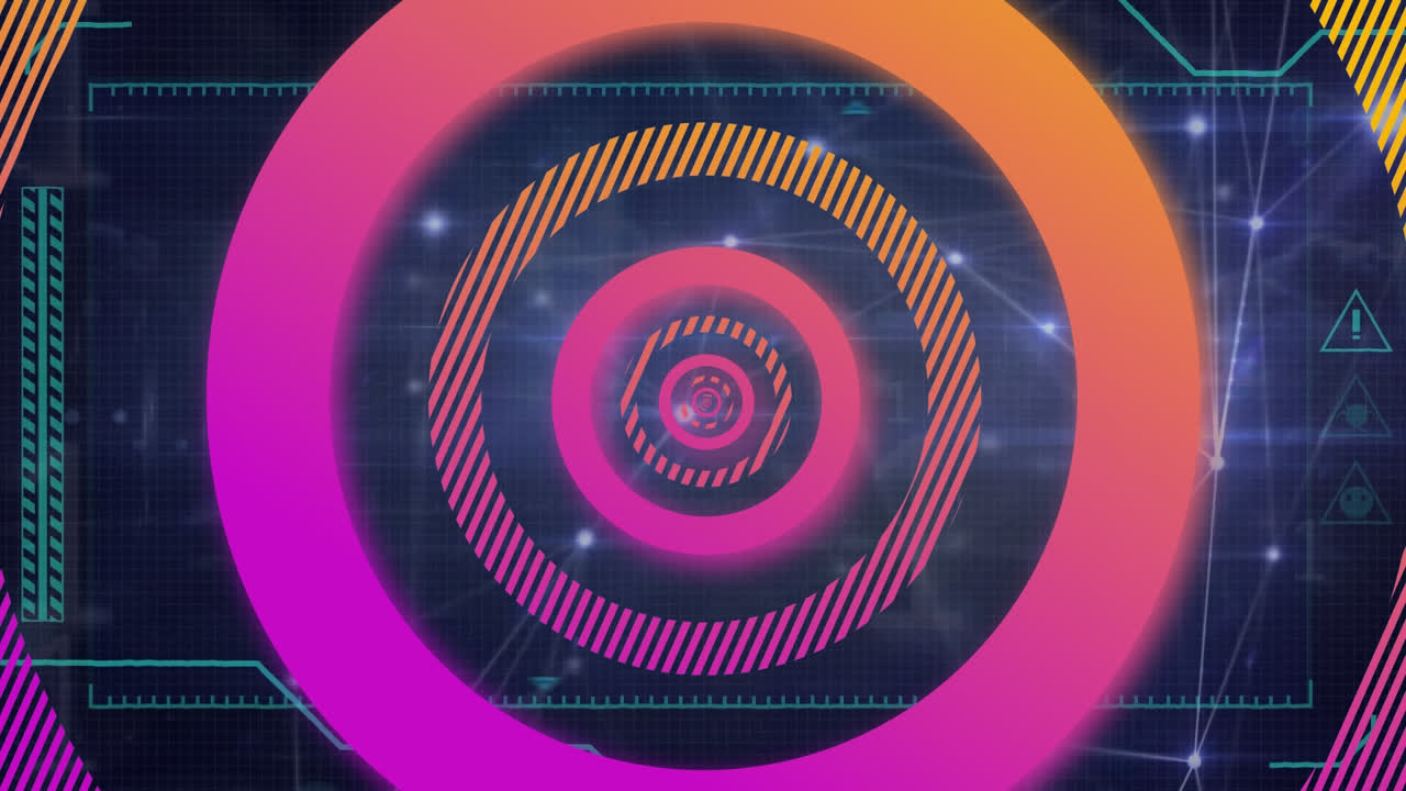 animación del escaneo del alcance sobre la cuadrícula