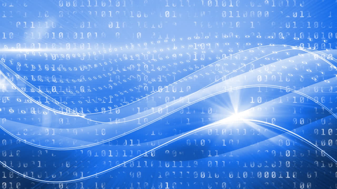 Animation of statistics in blue background