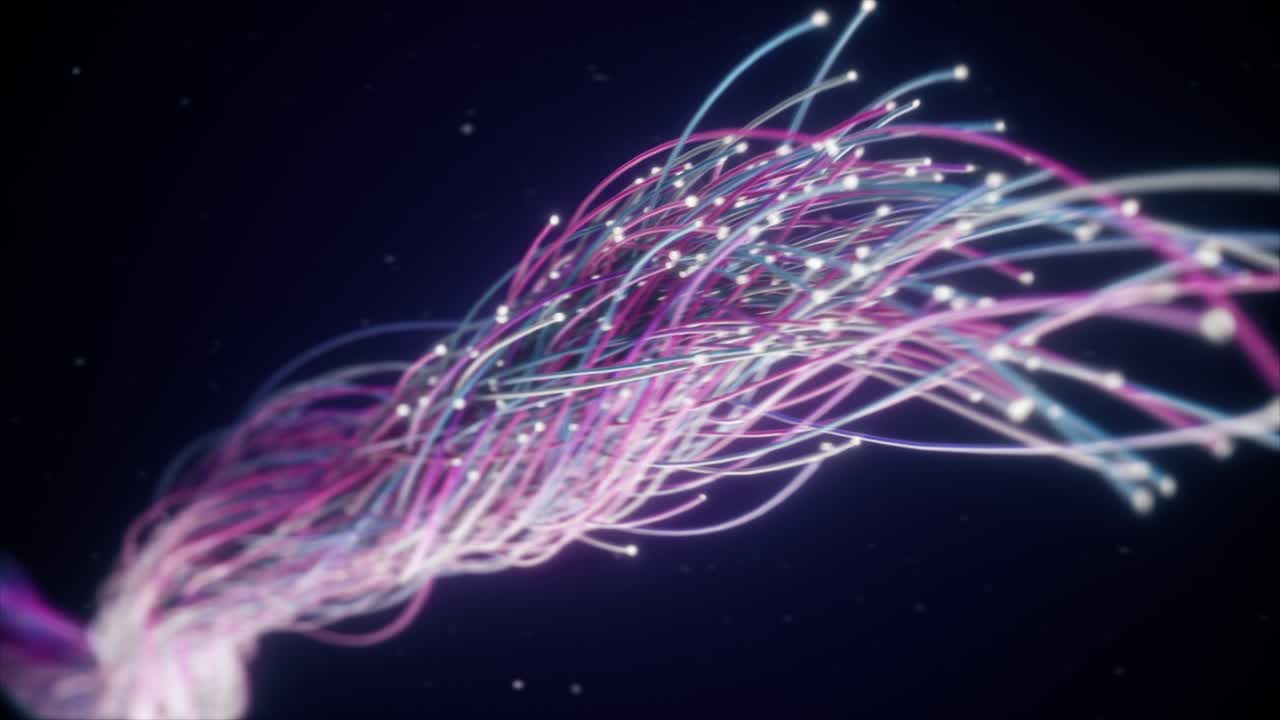 red de fibra óptica abstracta