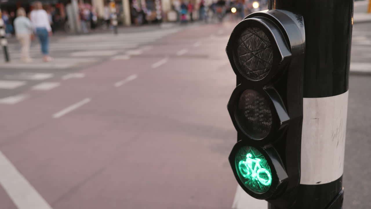 암스테르담의 자전거 교통량