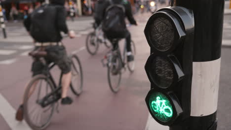 tráfico de bicicletas en amsterdam