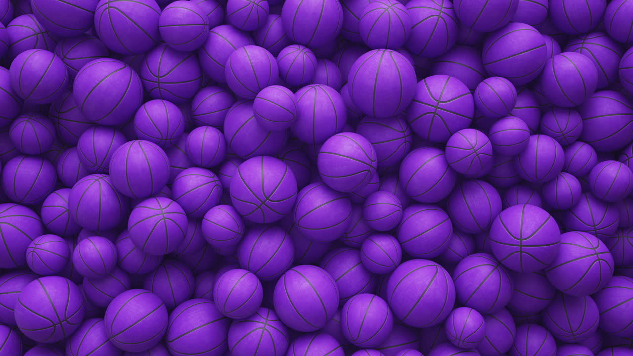 Lilla hoppende basketballs