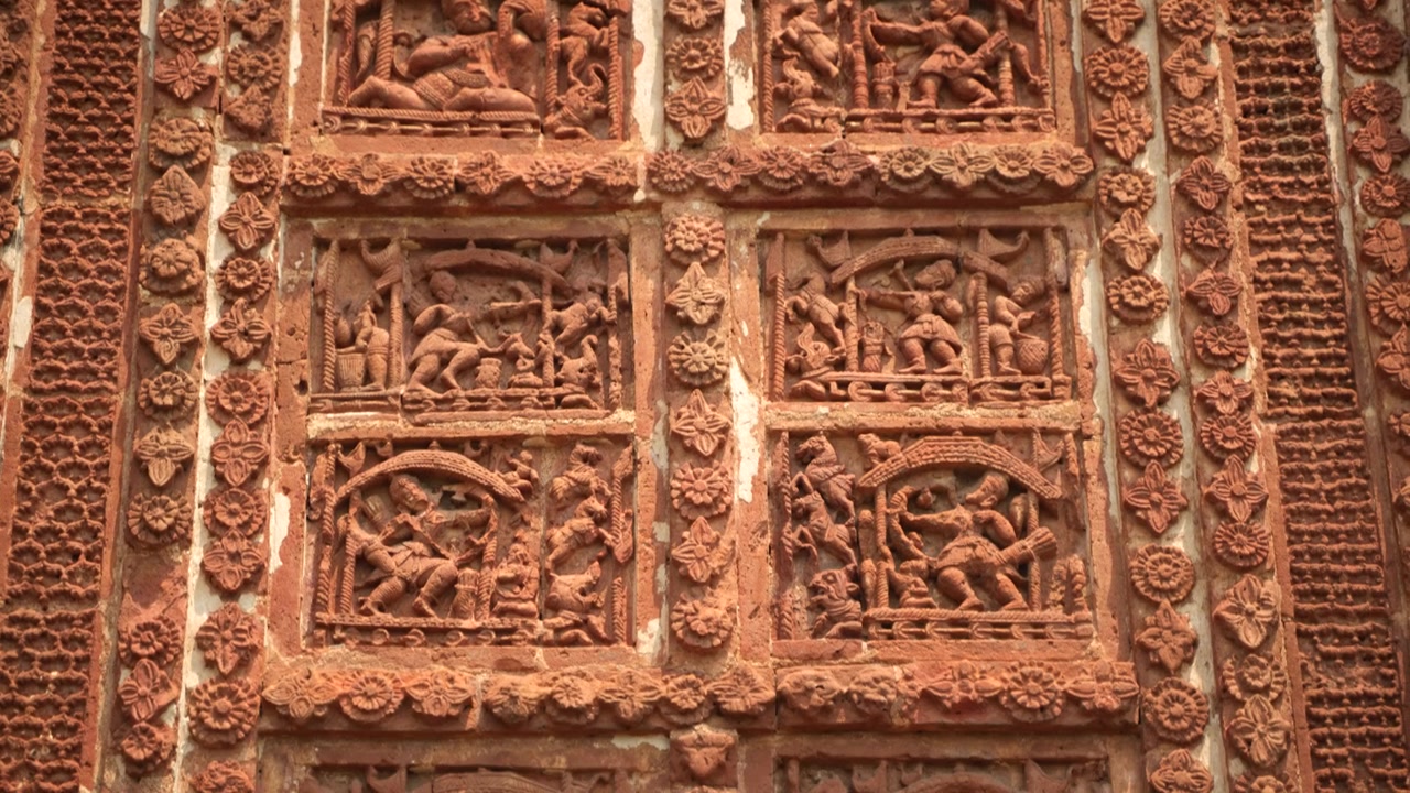 Joe Bangla-templet i Bishnupur står som et bemærkelsesværdigt arkitektonisk mesterværk.