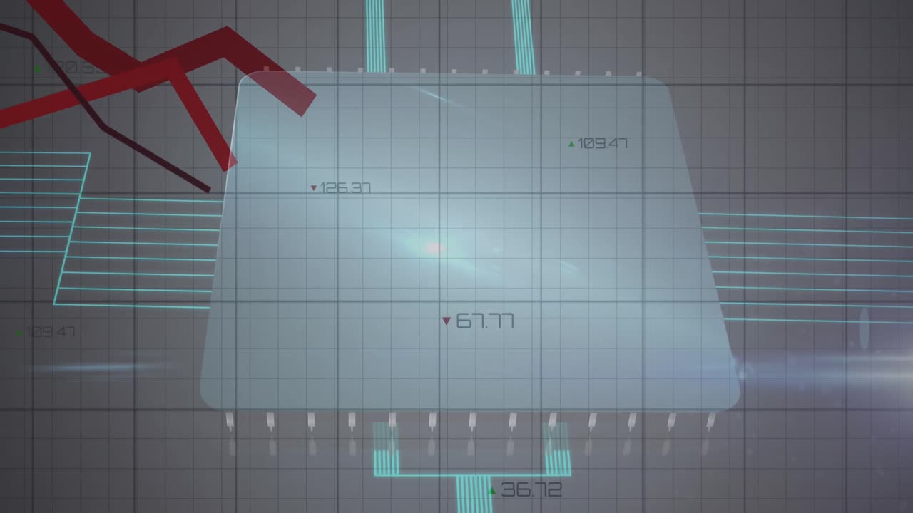 레드 라인 녹음의 애니메이션과 화면에서 바뀌는 숫자