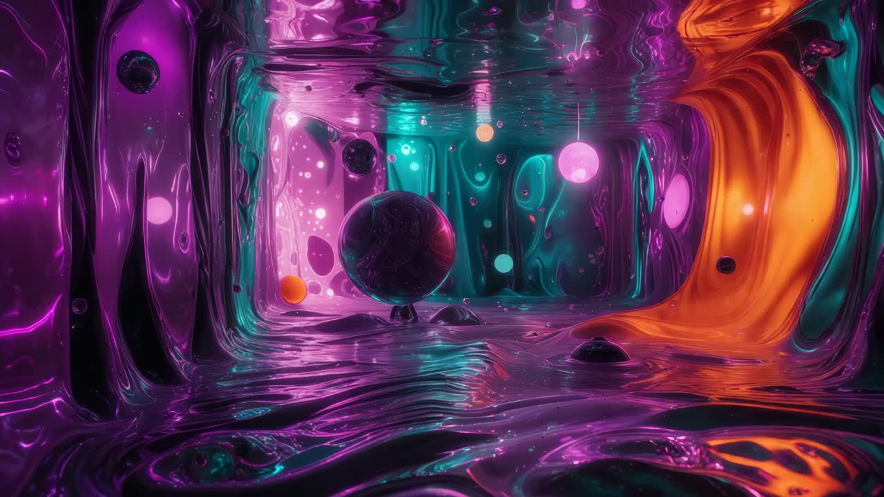 formas fluidas abstractas de neón