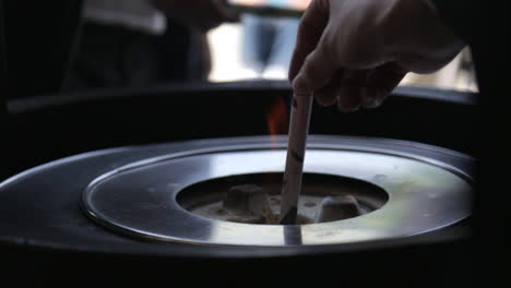 traditional incense burning ritual