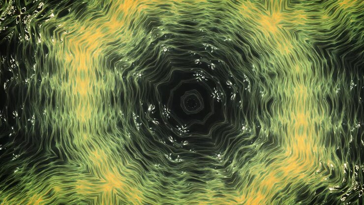 Vortex Effect With Textured Fractal
