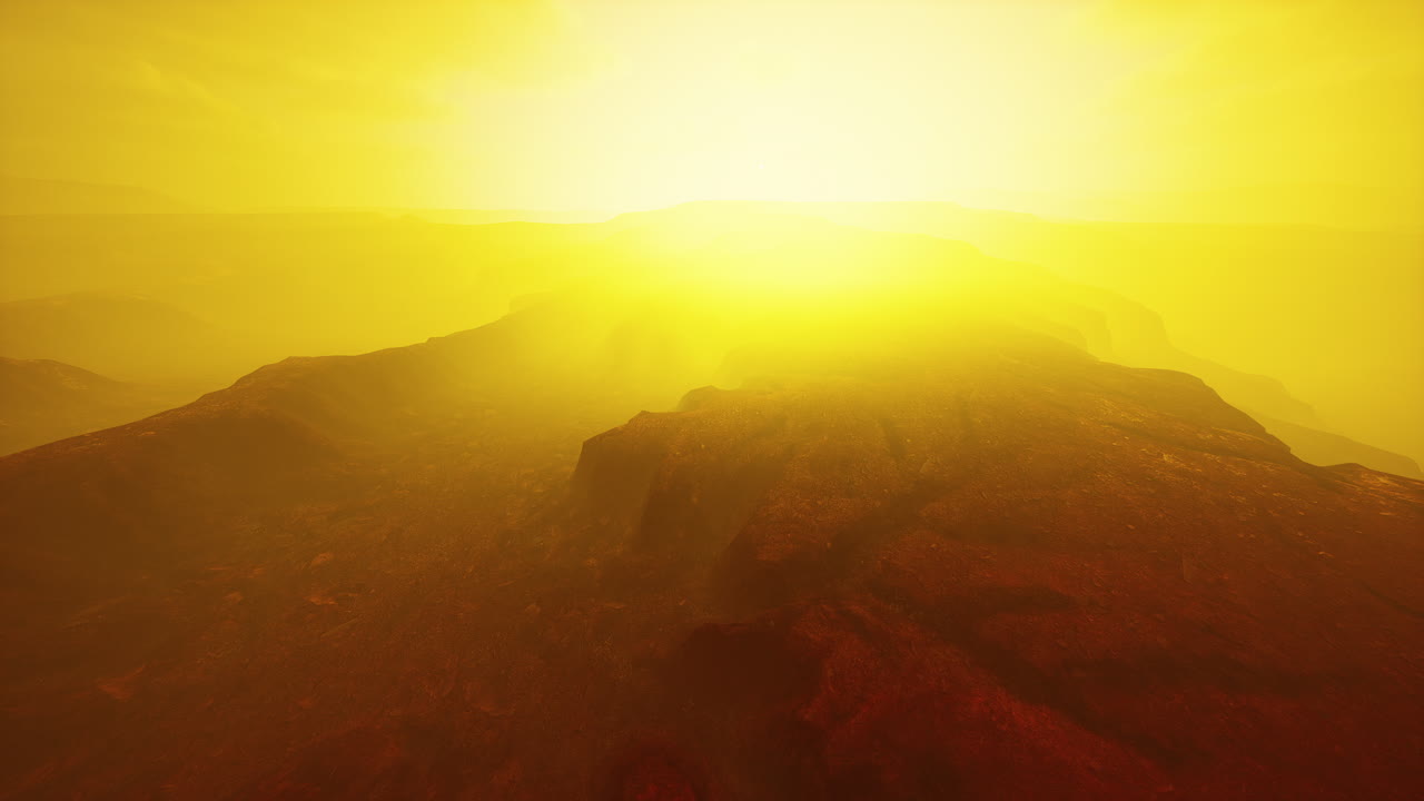 Morning fog in desert Sinai