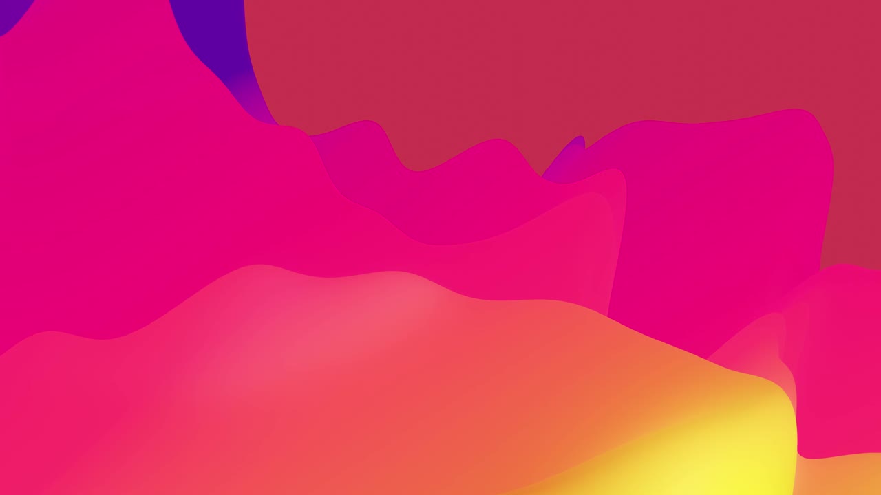 4k bucle sin costuras con gradientes de arco iris fluido abstracto, superficie ondulada de brillo interno. hermosos gradientes de color como fondo líquido abstracto, animación suave. 3d en estilo moderno plano agradable