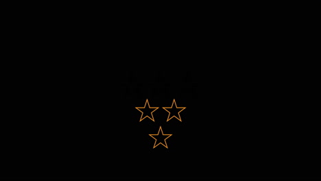 5 golden star elements for review satisfaction and rating achievement, ideas business experience to best serve customer, product performance good design concept