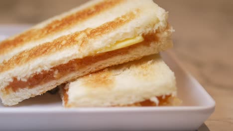 kaya toast with butter