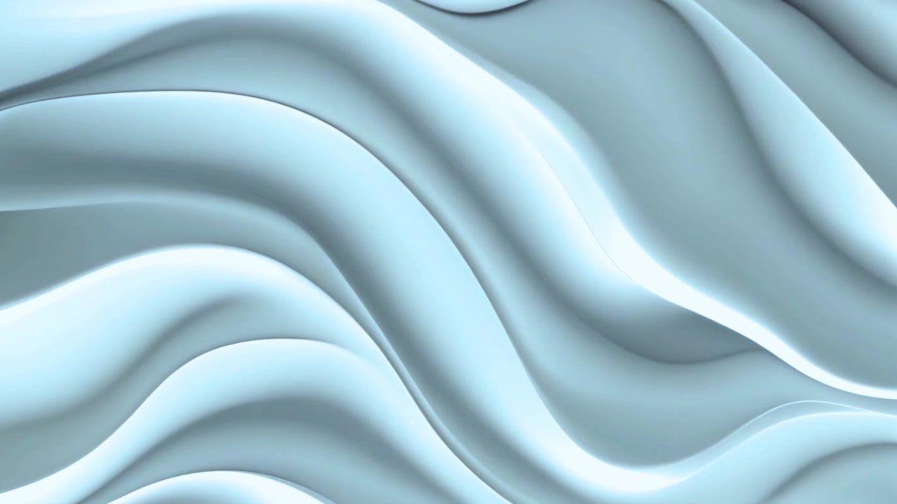 Abstract Background with Smooth Flowing Light Blue Waves