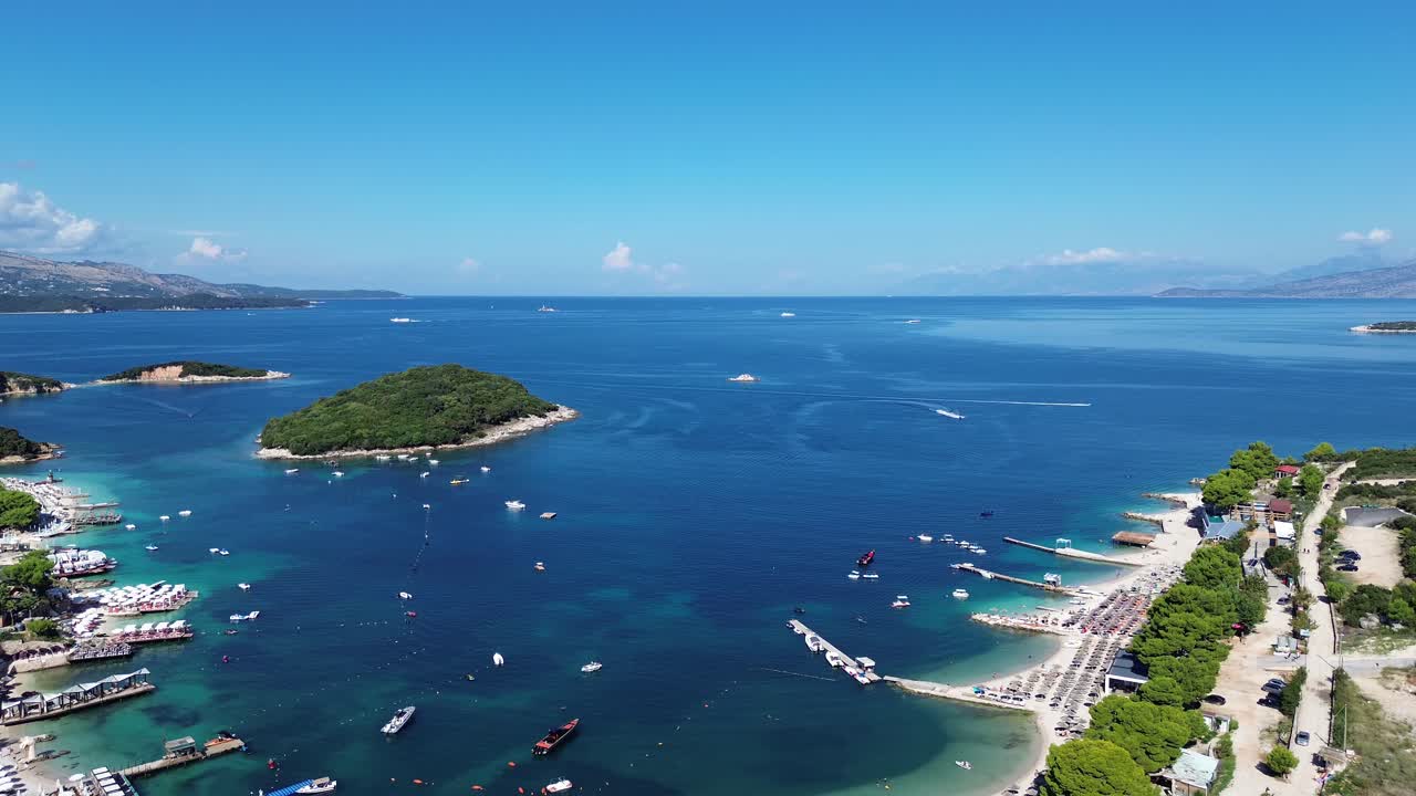 Ksamil Albania holiday beach resort island Ionian Sea summer travel destination