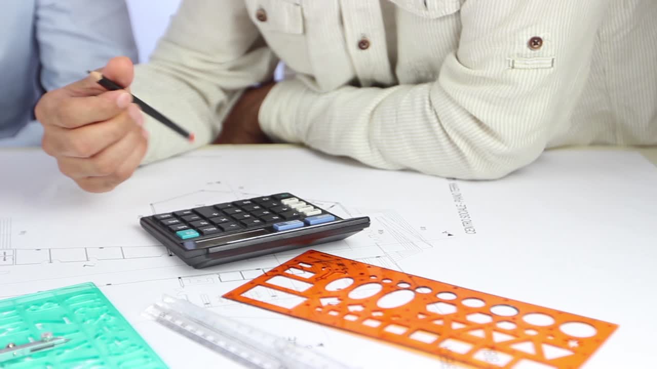 plan de trabajo de construcción del arquitecto