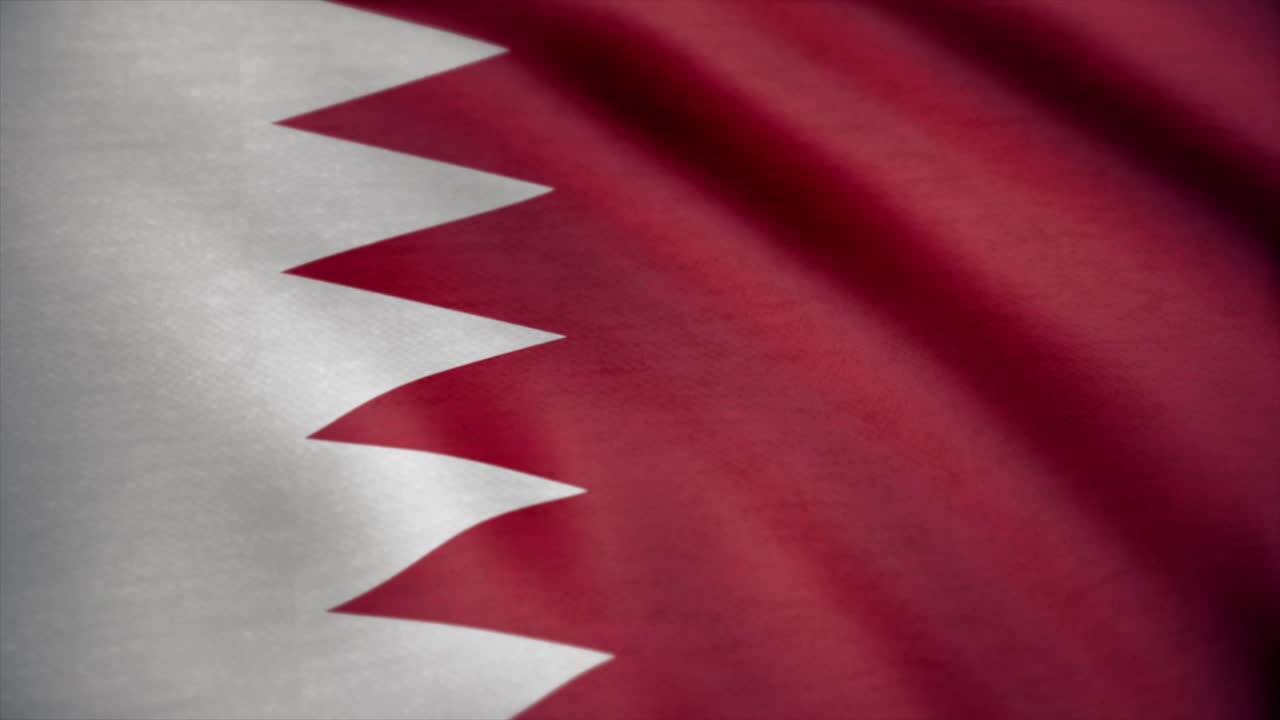 Primo piano della bandiera del Bahrain