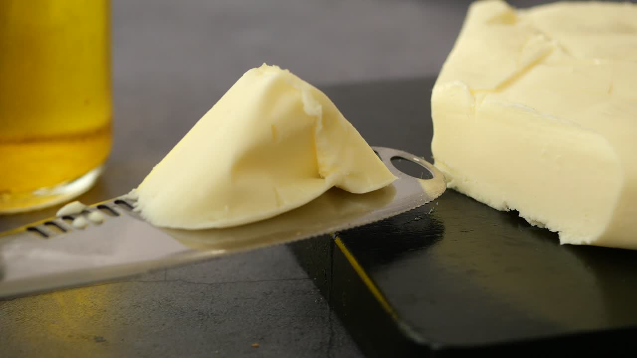 Butter Slice on a Knife