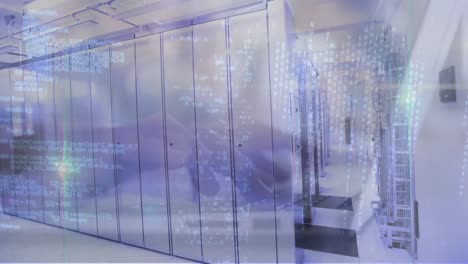 animation of data processing over computer servers