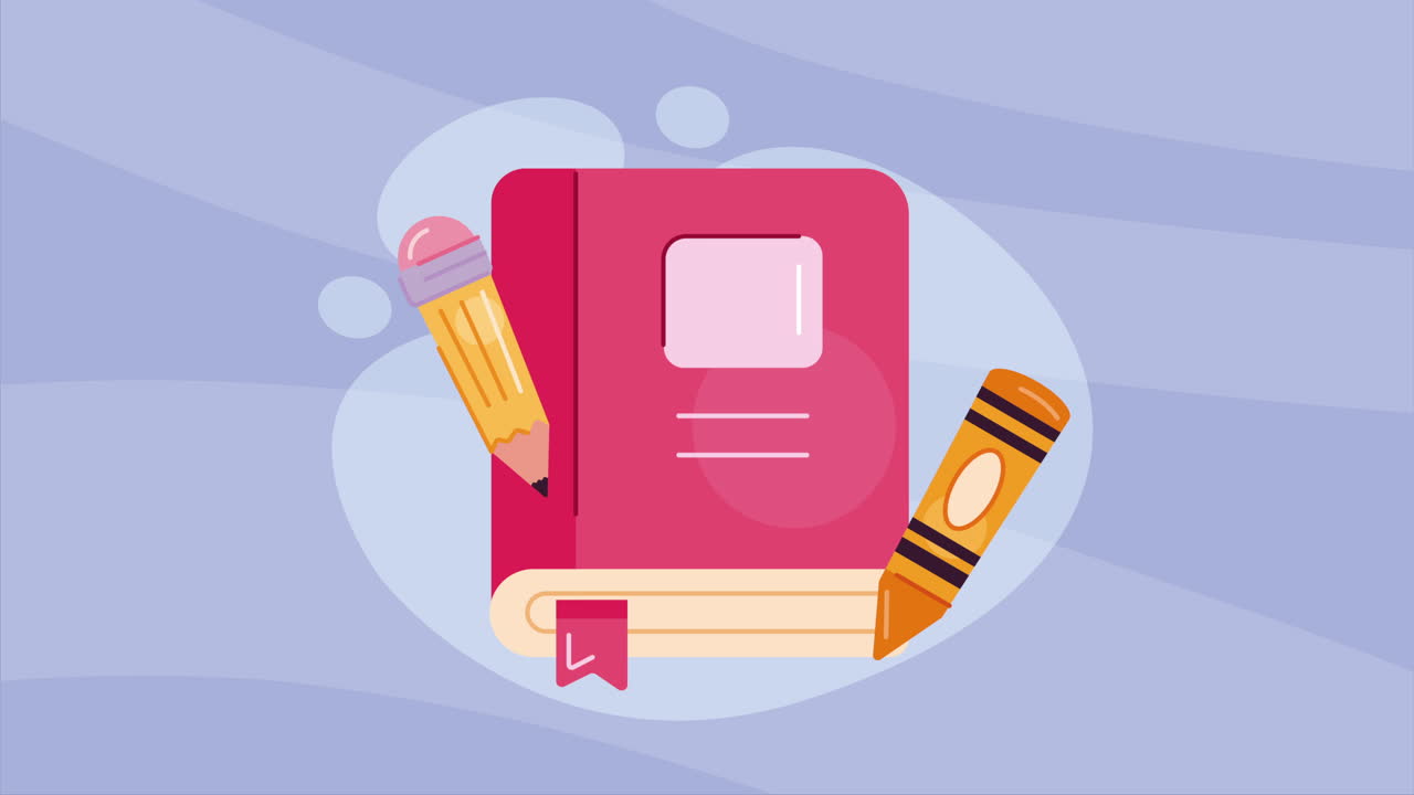 grafito de lápiz con animación de libro