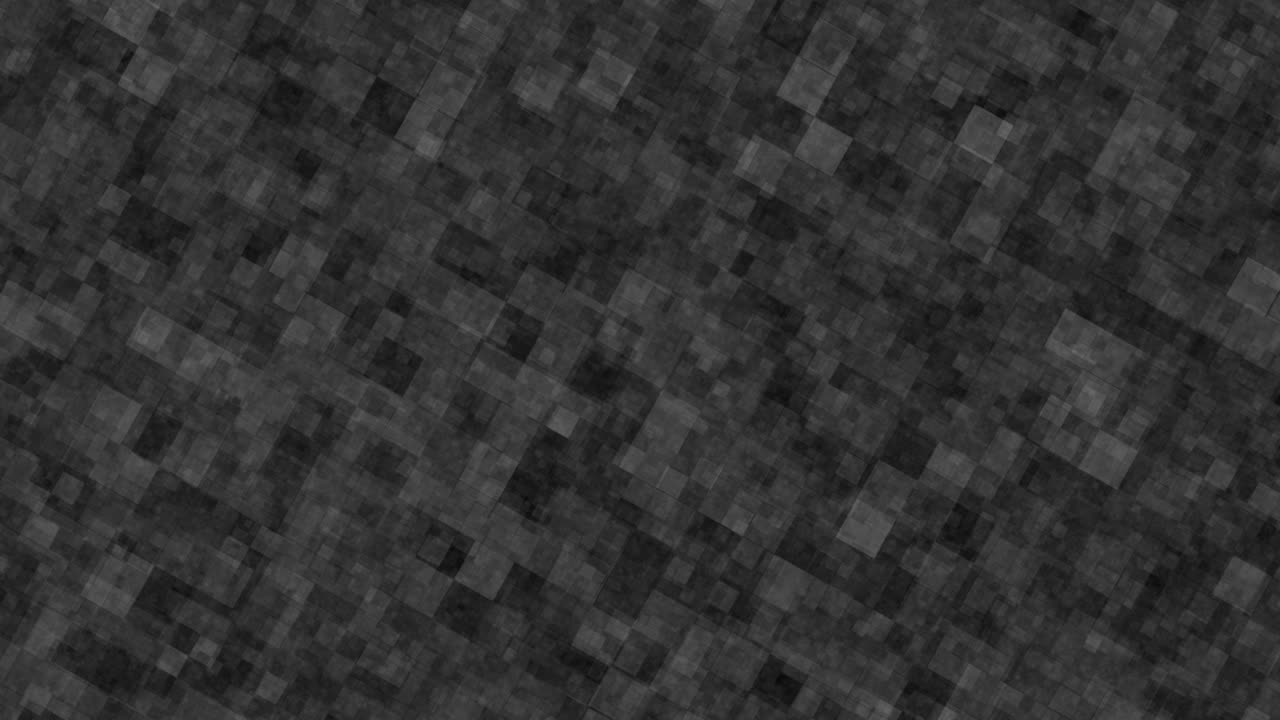 bloques cuadrados en movimiento, animación de la transformación de la superficie de fondo negro a blanco, bloques abstractos de fondo, miles de bloques moviéndose en un cuadrado, formas cuadradas que causan fatiga visual.