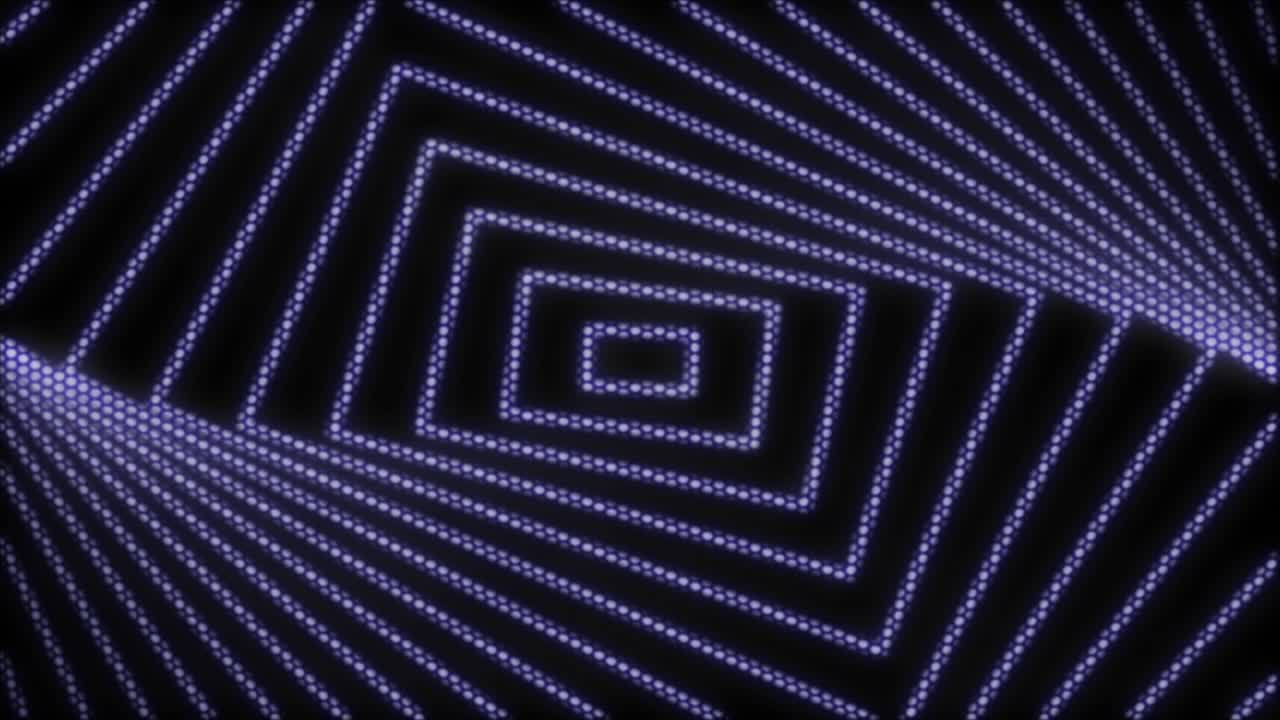 Abstract background with animation of flight in abstract futuristic tunnel with neon light. Animation of seamless loop.