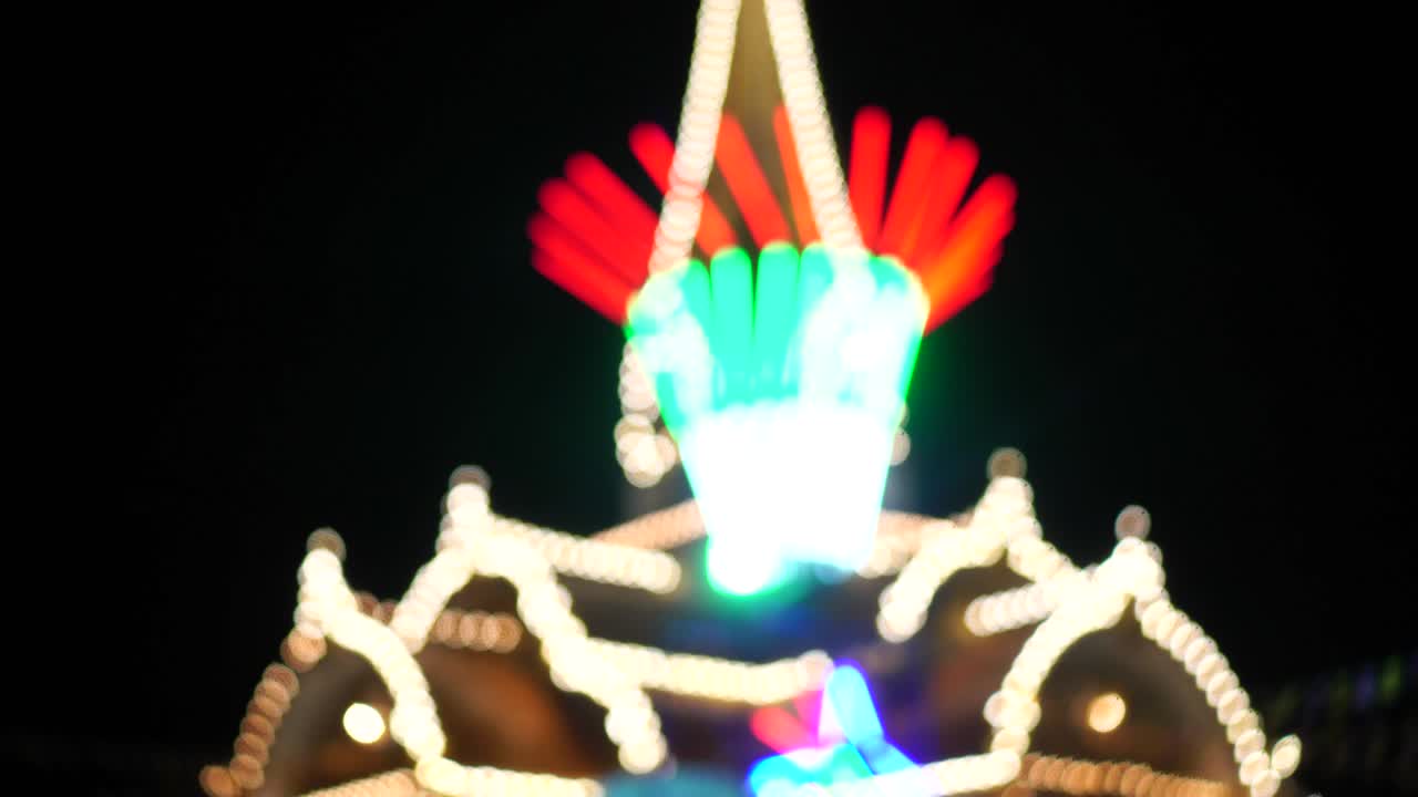 추상적인 은 빛의 배경, 파티의 야간 빛: 4k