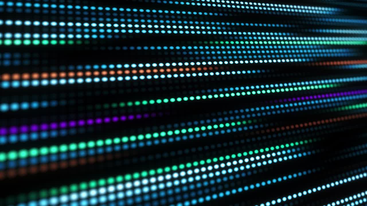 animación 3d del flujo de datos.