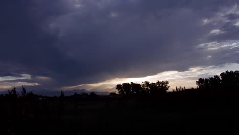 Prairie-sunset-over-the-Rocky-Mountains-in-4K