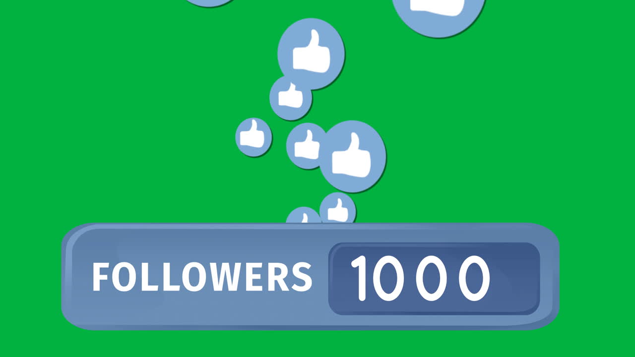 Like icon button and numbers 4k