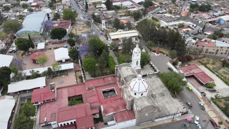 Orbit-footageabove-a-little-church