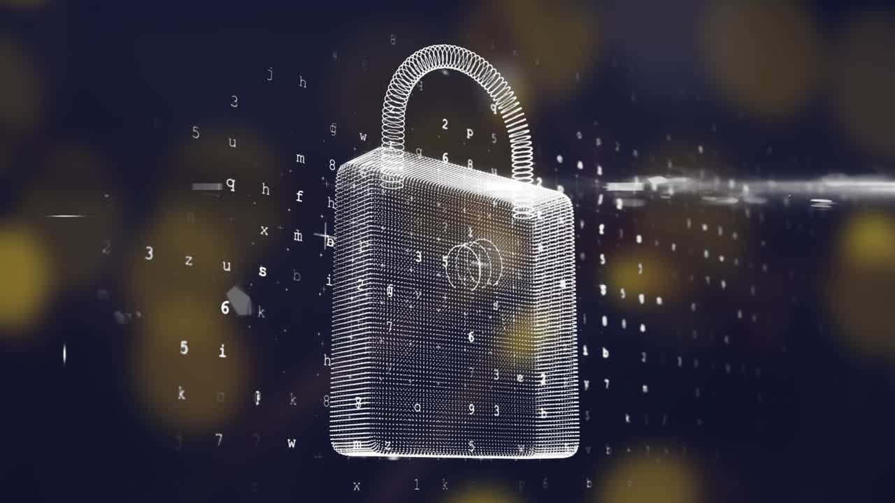 숫자 4k를 가진 디지털 잠금