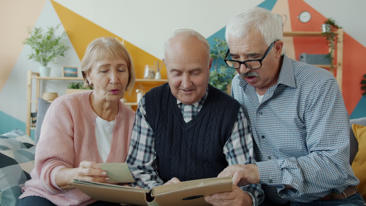 Three Seniors Reminisce Over Old Photos