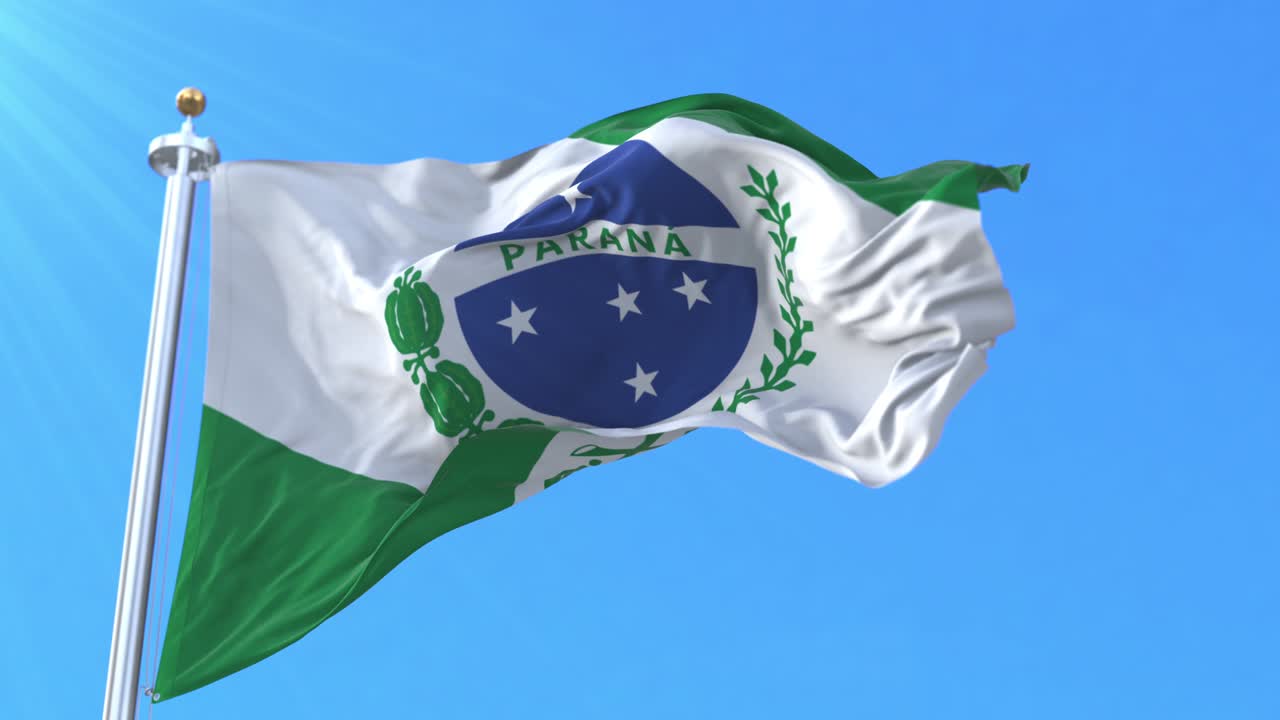 bandera del estado de paraná, brasil.