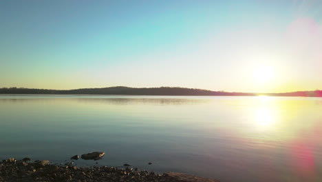 sunrise at the lakeshore