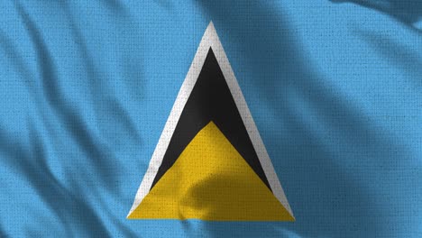 saint lucia flag - realistic 4k - 60 fps flag of the saint lucia waving in the wind.